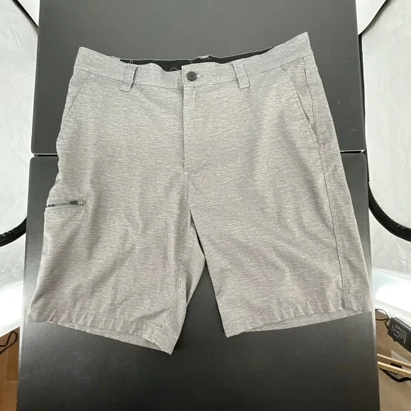 Hawke Co Outfitter Mens Grey Hybrid Performance Shorts 32W Stretch Hiking - Picture 6 of 9